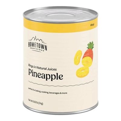 #10 Can Sliced Pineapple Rings in Natural Juice - 6/Case