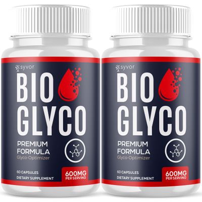 (2 Pack) Bio Glyco Capsules, Official BioGlyco Blood Health Support Pills with All Natural Ingredients, Advanced Blood Optimizer with Maximum Strength Premium Vitamins for Women & Men (120 Capsules)