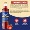 Torani Sugar Free Strawberry Syrup 1 Liter Bottle with Pump Zero Calorie Keto-Friendly Drink Flavoring for Coffee, Cocktails, Mocktails, Sodas & Desserts No Sugar, Low Carb Beverage Enhancer view 4