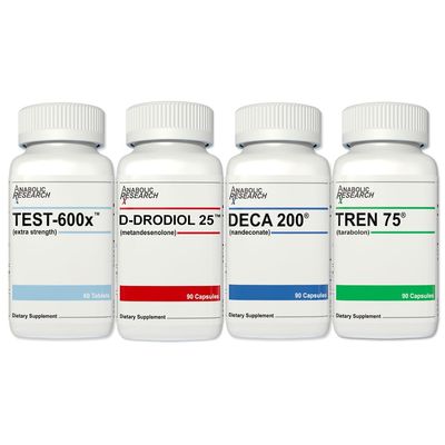 Mass Stack - 1 Month Supply - 4 Bottles - Muscle Recovery and Strength