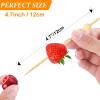 200pcs Disposables Fruit Skewers Cute Food For Buffets Bamboos Toothpicks Creative Fruit Picks For Party Food For Buffets view 3