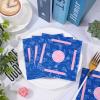JarThenaAMCS 50 Pcs Mahjong Cocktail Napkin Disposable Paper Napkin Blue Pink Drink Beverage Napkins for Casual Gatherings Game Nights Home Party Table Supplies Decor view 3