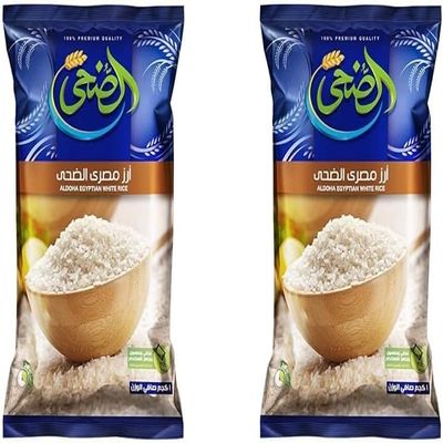 Aldoha - Premium Egyptian Calrose Rice, (1 kg) 2 Bags