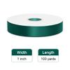 Simplegoal Double Face Teal Satin Ribbon 1 Inch X 100 Yards Polyester Teal Ribbons for Gift Wrapping Crafts Flower Bouquet Sewing Arts Wedding Party Decoration view 2