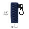 Linkidea 2 Pack Knitted Stretch Protective Sleeve with Lanyard, Soft Pocket Cover for 1" Diameter Slim Mini Devices, Portable Storage Sock for Stylus, Lip Balm (Navy Blue) view 3