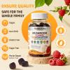 15 in 1 Mushroom Complex Gummies & Ashwagandha Gummies 3000 mg - Lions Mane, Reishi, Turkey Tail & More | Mushroom Supplement for Cognitive Function, Focus & Memory | Raspberry Gummies| Sugar-Free view 3