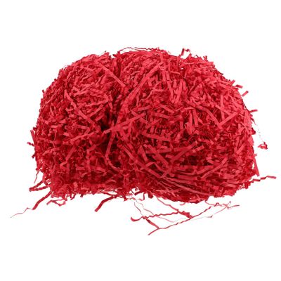 Anneome Red Crinkle Cut Shredded Paper Filler for Boxes Decorative Packaging Material for Wine Cosmetics Birthday Wedding DIY Party Decorations