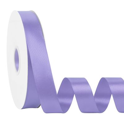 Simplegoal Double Face Light Purple Satin Ribbon 1 Inch X 100 Yards Polyester Light Purple Ribbons for Gift Wrapping Crafts Flower Bouquet Sewing Arts Wedding Party Decoration