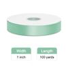 Simplegoal Double Face Sage Green Satin Ribbon 1 Inch X 100 Yards Polyester Sage Green Ribbons for Gift Wrapping Crafts Flower Bouquet Sewing Arts Wedding Party Decoration view 2