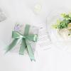 Simplegoal Double Face Sage Green Satin Ribbon 1 Inch X 100 Yards Polyester Sage Green Ribbons for Gift Wrapping Crafts Flower Bouquet Sewing Arts Wedding Party Decoration view 3