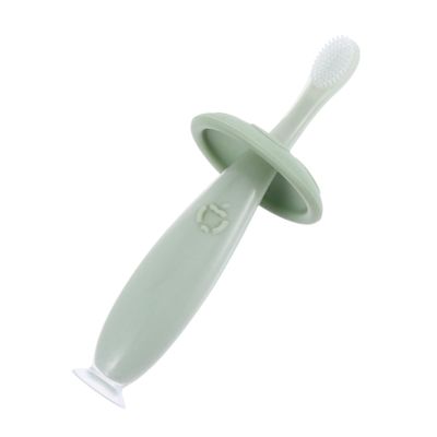 HOLIDYOYO Silicone Toothbrush for Soft Bristles Small Brush Head Non-Slip Handle Oral Care Teeth Cleaning Portable Green