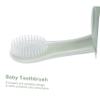 HOLIDYOYO Silicone Toothbrush for Soft Bristles Small Brush Head Non-Slip Handle Oral Care Teeth Cleaning Portable Green view 2