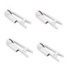 TIENFOKOTA 4 PCS Ear Clips Single-Sided Soft Silicone 2mm Plug (White) view 1