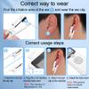 TIENFOKOTA 4 PCS Ear Clips Single-Sided Soft Silicone 2mm Plug (White) view 3