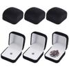 AHANDMAKER 6 Pcs Velvet Jewelry Lapel Pin Gift Box White Square Velvet Brooch Storage Boxes Commemorative Coins Necklace Storage Case for Gift Badges Collectible and Medals Jewelry Organizer view 1
