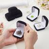AHANDMAKER 6 Pcs Velvet Jewelry Lapel Pin Gift Box White Square Velvet Brooch Storage Boxes Commemorative Coins Necklace Storage Case for Gift Badges Collectible and Medals Jewelry Organizer view 3