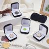 AHANDMAKER 6 Pcs Velvet Jewelry Lapel Pin Gift Box White Square Velvet Brooch Storage Boxes Commemorative Coins Necklace Storage Case for Gift Badges Collectible and Medals Jewelry Organizer view 4