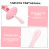 Gogogmee Portable Lovely Silicone Toothbrush Small Lightweight Tooth Cleaner with Material for Oral Cleaning and Cavity Prevention view 3