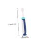 IWOWHERO 3pcs Cartoon Toothbrush with Ultra-fine Bristles for Mild Teeth Cleaning Soft Bristle Oral Care Tools for Boys and Ages and Blue Yellow Red Handles view 2
