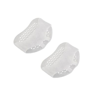 1 Pair Silicone Honeycomb Forefoot Pads - Gel Insoles for High Heel Pain Relief & Comfort, Breathable Foot Cushions(White)