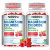 2 Pack Liposomal Magnesium Chioride Gummies 2000mg with Calcium, Vitamin D3, B12, Zinc, L-Theanine, CoQ10 | Proprietary Blend for Stress Relief, Heart & Muscle,Immune, Energy & Relaxation Support view 1