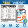 2 Pack Liposomal Magnesium Chioride Gummies 2000mg with Calcium, Vitamin D3, B12, Zinc, L-Theanine, CoQ10 | Proprietary Blend for Stress Relief, Heart & Muscle,Immune, Energy & Relaxation Support view 2