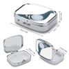 Pigeon Pill Box,Portable Button Design Metal Medicine Box Partition Layer Moisture Proof Pill Organizer Case for Travel Daily Use view 2