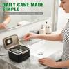 OVIMAZ Ultrasonic Retainer Cleaner Machine, Portable 48kHz Dental Retainer Cleaner with 240ml Capacity, Digital Mouth Guard Cleaner with Timer for Denture Aligner Jewelry and Makeup Tools (Black) view 2