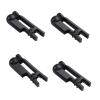 TIENFOKOTA 4 PCS Ear Clips Single-Sided Soft Silicone 2mm Plug (Black) view 1