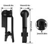 TIENFOKOTA 4 PCS Ear Clips Single-Sided Soft Silicone 2mm Plug (Black) view 2