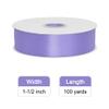 Simplegoal Double Face Light Purple Satin Ribbon 1-1/2 Inch X 100 Yards Polyester Light Purple Ribbons for Gift Wrapping Crafts Flower Bouquet Sewing Arts Wedding Party Decoration view 2