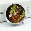Beer and Hop Cones Pill Case Metal Round Portable Pill Box,Waterproof Travel Pills Organizer Vitamins Medicine Storage Box for Travel Or Daily view 4