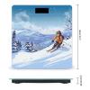 Winter Skiing Weight Scale Digital Electronic Scales Bathroom Scale, Larg LCD Backlight Display, High Precision Measurements,Tempered Glass view 2