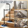 Stair Climbing Aid Cane for Seniors Height & Width Adjustable, Lightweight Portable, Slip-Resistant Sturdy | Fits Standard Steps 300lbs | Stair Aid Cane for Elderly, Sore Knees, &Post-Surgery view 2