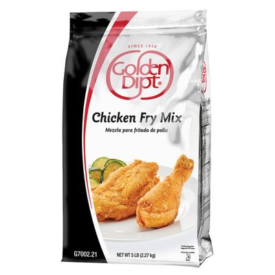 Golden Dipt Seasoned Flour Breading Batter mix, 5 lbs. Single bag (Chicken Fry)