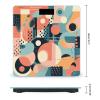 Abstract Shape Style Weight Scale Digital Electronic Scales Bathroom Scale, Larg LCD Backlight Display, High Precision Measurements,Tempered Glass view 2