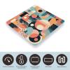 Abstract Shape Style Weight Scale Digital Electronic Scales Bathroom Scale, Larg LCD Backlight Display, High Precision Measurements,Tempered Glass view 3