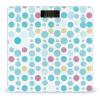 Blue Polka Dot Pattern Weight Scale Digital Electronic Scales Bathroom Scale, Larg LCD Backlight Display, High Precision Measurements,Tempered Glass view 1