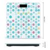 Blue Polka Dot Pattern Weight Scale Digital Electronic Scales Bathroom Scale, Larg LCD Backlight Display, High Precision Measurements,Tempered Glass view 2