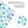 Blue Polka Dot Pattern Weight Scale Digital Electronic Scales Bathroom Scale, Larg LCD Backlight Display, High Precision Measurements,Tempered Glass view 4