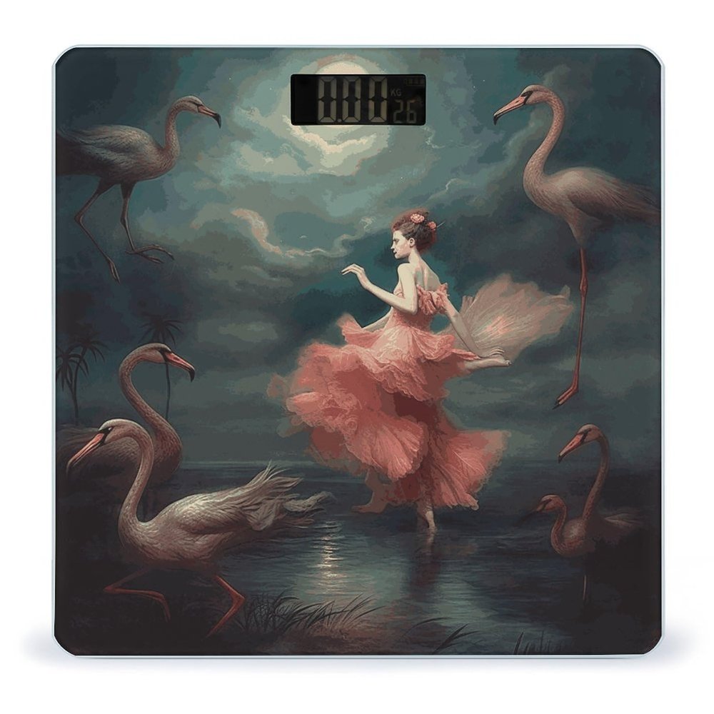 A Night of Miracles and Magic Weight Scale Digital Electronic Scales Bathroom Scale, Larg LCD Backlight Display, High Precision Measurements,Tempered Glass