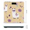 Alpaca and Bee Weight Scale Digital Electronic Scales Bathroom Scale, Larg LCD Backlight Display, High Precision Measurements,Tempered Glass view 2