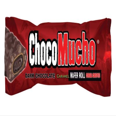 ChocoMucho Dark Chocolate Caramel Wafer Rolls (Pack of 12, 9.31 Oz) | Crunchy Cereal Crispies Covered in Rich Dark Chocolate | Gourmet Imported Candy for Sweet Cravings