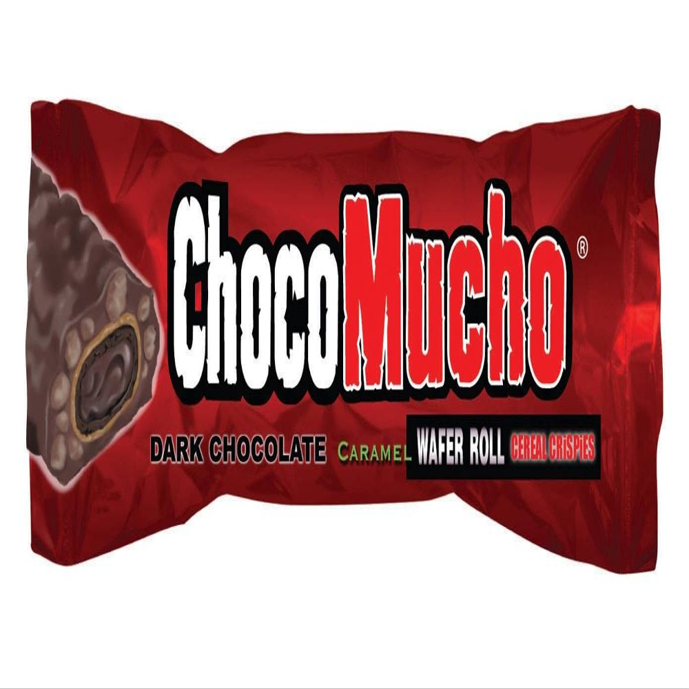 ChocoMucho Dark Chocolate Caramel Wafer Rolls (Pack of 12, 9.31 Oz) | Crunchy Cereal Crispies Covered in Rich Dark Chocolate | Gourmet Imported Candy for Sweet Cravings