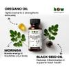 3-in-1 Oregano Oil, Black Seed Oil & Moringa 60 Vegan Capsules | Herbal Blend Supplement | Non-GMO, Sugar-Free, Gluten-Free | Daily Wellness Support view 3