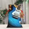 AQRJKHD Christmas Drawstring Gift Bags Xmas Gift Sack with Tag & Tie Magic Electric Guitar Music Wrapping Sacks Pouches Favor Santa Bag for Wrapping Presents Christmas Birthday Party Xmas Party view 4