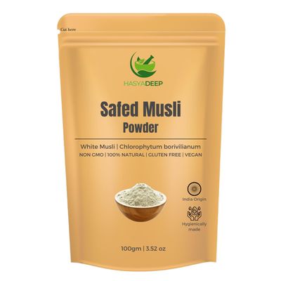 Hasyadeep Safed Musli Powder | Chlorophytum borivilianum (450gm/15.87oz)