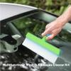 Squeegee, Window Cleaner with 47.3inch Extension Rod, Recyclable Silicone Window Squeegee Kit with Silicone Squeegee & Microfiber Scrubber, Easy to Clean Without Streaks (Blue) view 3