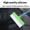 Squeegee, Window Cleaner with 47.3inch Extension Rod, Recyclable Silicone Window Squeegee Kit with Silicone Squeegee & Microfiber Scrubber, Easy to Clean Without Streaks (Blue) view 4