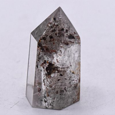 150ct 39mm Clear Quartz w/Red & Green Chlorite Inclusions Point Collectible Natural Sparkling Gemstone Crystal Mineral Dcor Specimen - China